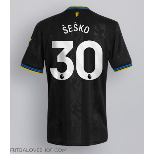Dres Manchester United Benjamin Sesko #30 Tretina 2025-26 Krátky Rukáv Dres Manchester United Benjamin Sesko #30 Tretina 2025-26 Krátky Rukáv